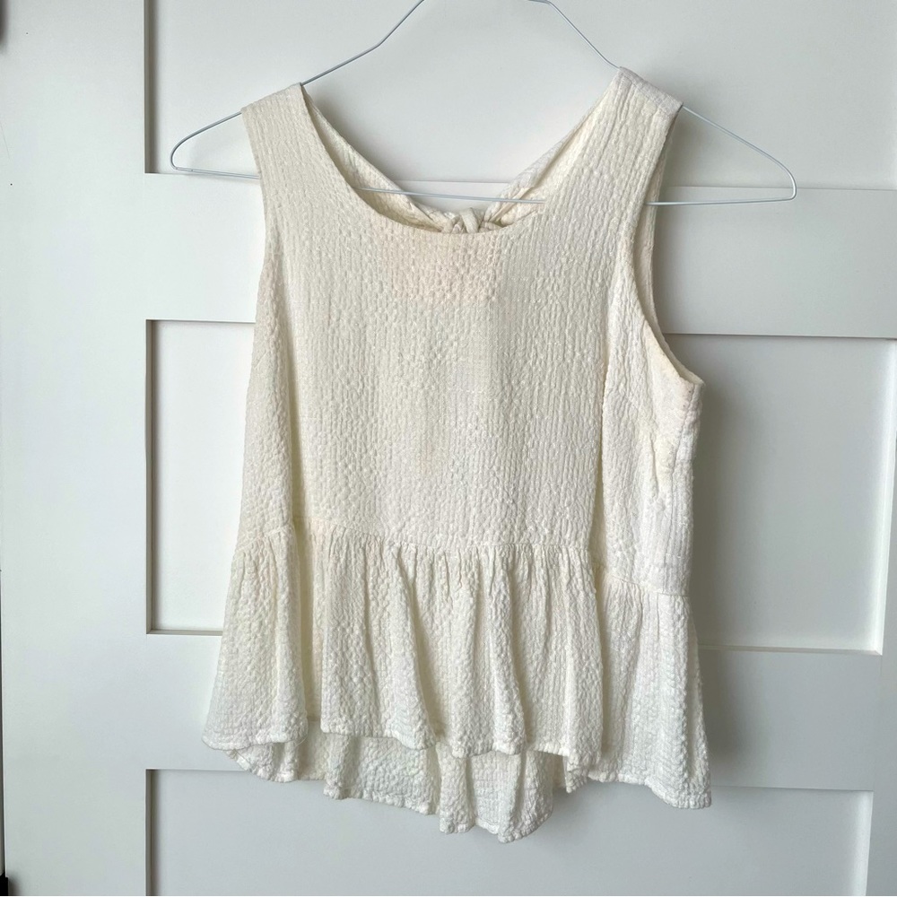 Amadi XXS pettite made in the USA tie back tank top high low